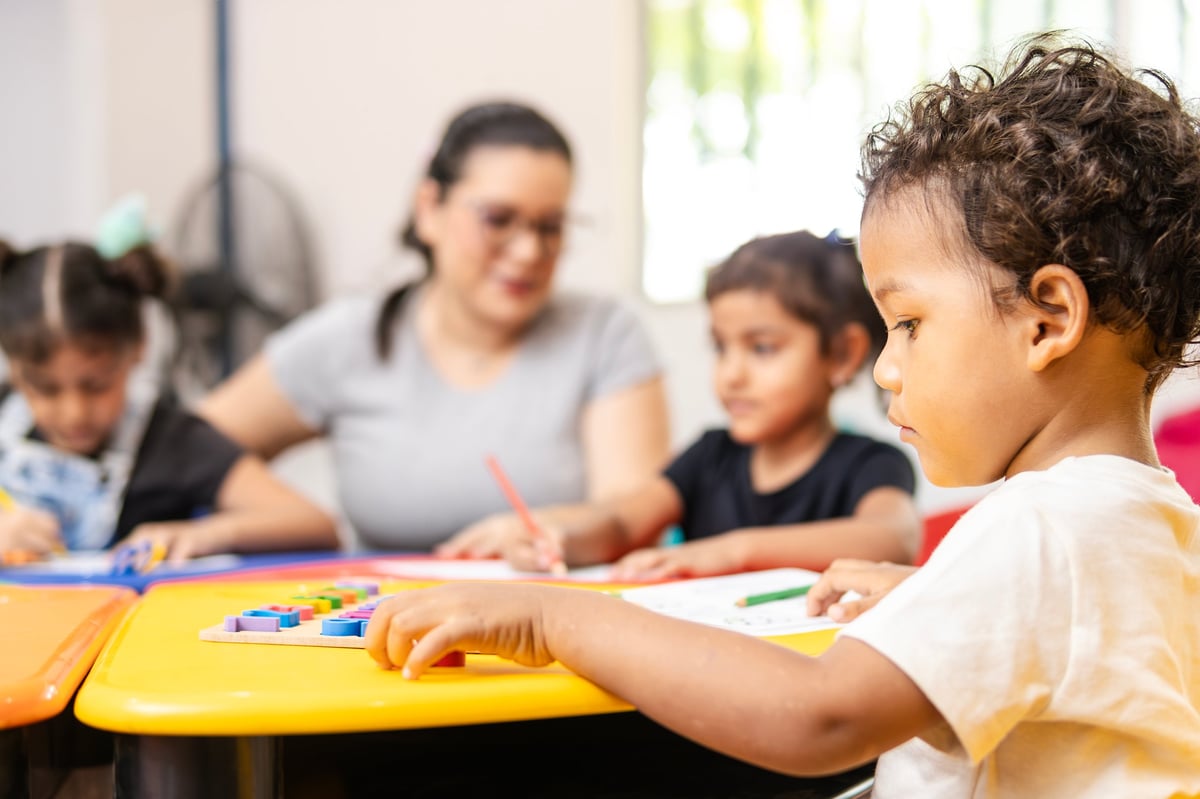 Children learning at Kindernest Academy